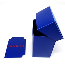 docsmagic.de Deck Box Full Blue + Card Divider – Card Box Blue – PKM YGO MTG
