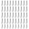 50-Pack Size 10 Duo-Lock Snap Swivels, 20mm 11kg Stainless Steel