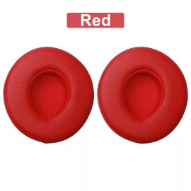 Unbranded 1 Pair For Beats By Dre Solo 2.0 2 3 Wireless / Wired Headphones Ear Pad Cushion - Red