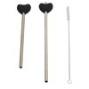 Anti Wrinkle Straw Stainless Steel Lip Line Prevention Straw Reusable