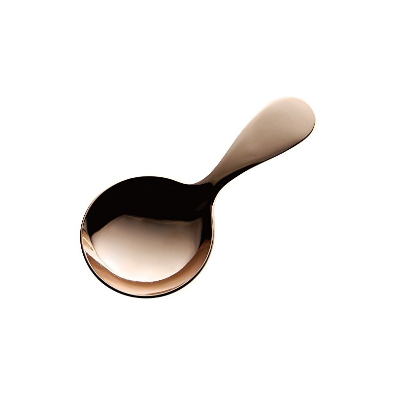 Aoyoshi CASUAL PRODUCT 510809 Round Tea Caddy Spoon, Pink Gold,