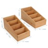 HTB 4-Section Snack Organizer with Removable Dividers for Kitchen, Cabinet,