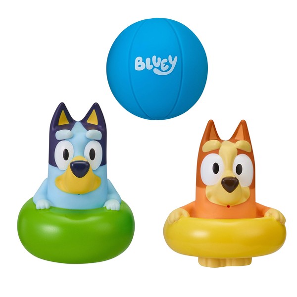 Bluey Bath Squirters 3-Pack, Multicolor (13063)