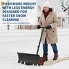 Snow Shovel with Wheels, 30"W X 15"H Heavy Duty Snow