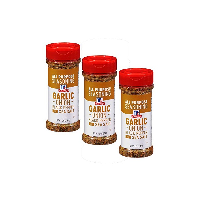 McCormick Garlic Onion Black Pepper Sea Salt, 4.25 OZ (Pack