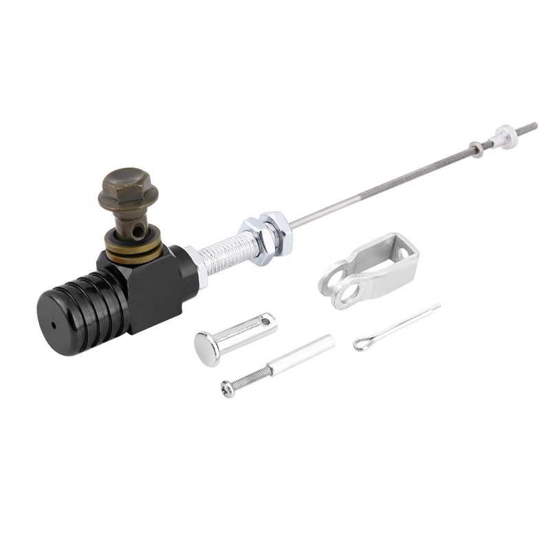M10x1.25mm Hydraulic Clutch Master Cylinder Brake Pump Black for Motorcycle