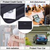 Wisdompro 電波遮断ポーチ リレーアタック防止 大容量 携帯/スマホ、スマートキー用 RFIDブロッキング リレーアタック対策 車盗難防止 スキミング防止 防犯グッズ