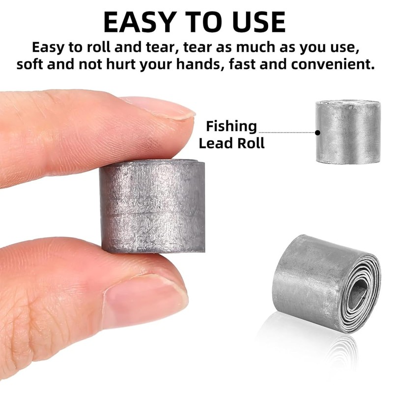 AIMALL 20PCS Lead Rolls for Competitive Fishing, 1mm Thick Lead