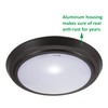 GRUENLICH LED Flush Mount Ceiling Light, 11 Inch Dimmable, 22W,
