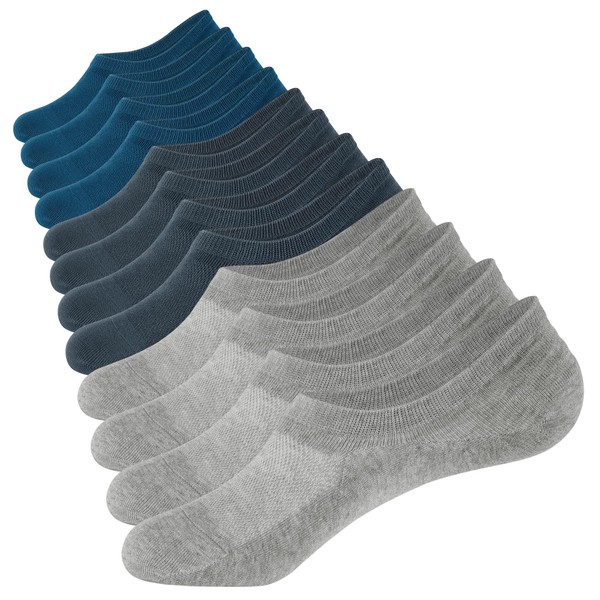 CLOSEMATE Mens No Show Socks Cotton Thin High Elasticity Low