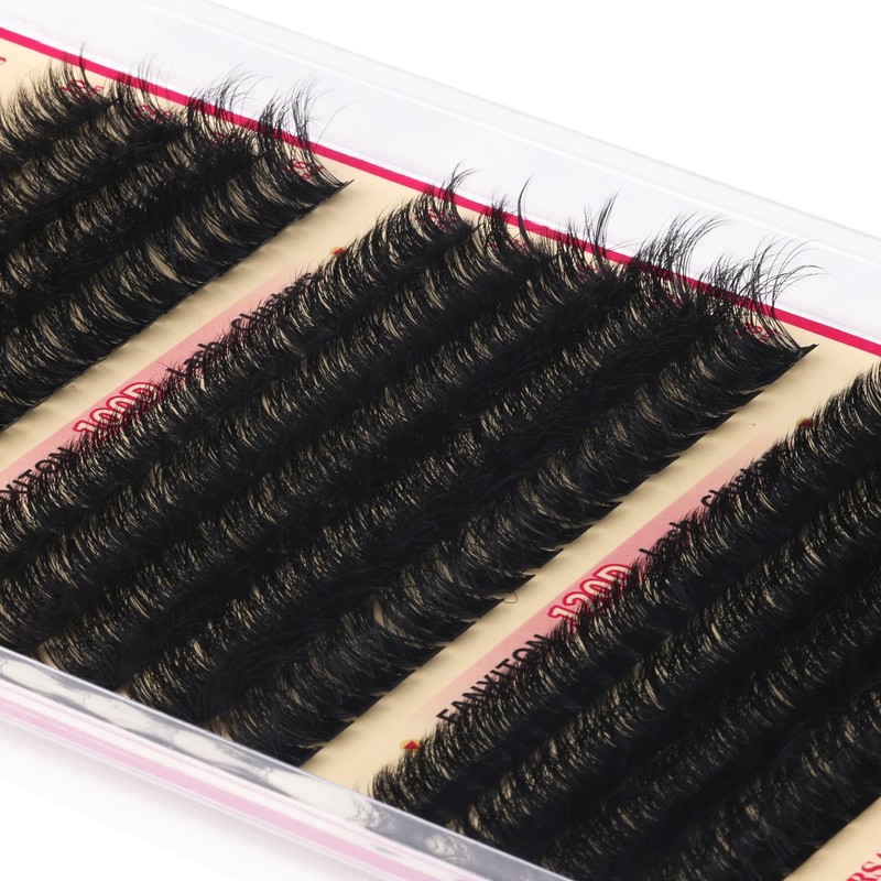 FANXITON FANXITON Lash Clusters Thick Fluffy Lash Clusters D Curl