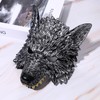 Cupimatch Steampunk 3D Werewolf Mask: Half-Face Animal Masquerade Mask for