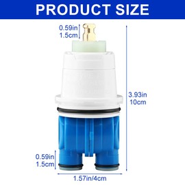 Quixleen RP19804 Shower Cartridge Replacement Compatible with Delta 1300/1400 Series, Single Handle Bath Tub and Shower Faucet Parts Replacement Cartridge for Select Monitor Valves Before 2007