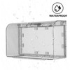 Garneck Waterproof Outlet Plug Cover Double-Position Socket Case Plastic Receptacle