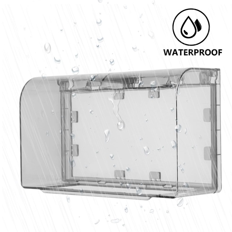 Garneck Waterproof Outlet Plug Cover Double-Position Socket Case Plastic Receptacle
