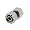Straight cutting ring connector with sealing cone and O-ring, 12