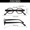 JOSCHOO 5 Pack Retro Round Reading Glasses Mini Small Comfortable