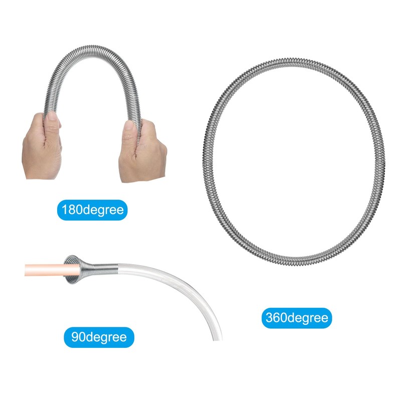 MECCANIXITY Spring Tube Bender ID 6.7mm/0.26" Steel Spring Pipe Copper