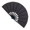 Oriental Abanico Pericón Grande Artístico Color Negro 5 Piezas+regalo
