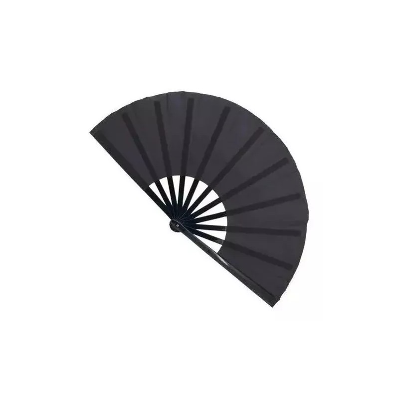 Oriental Abanico Pericón Grande Artístico Color Negro 5 Piezas+regalo