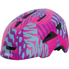 Giro Scamp Youth Recreational Cycling Helmet - Matte Pink Animal II, X-Small (45-49 cm)