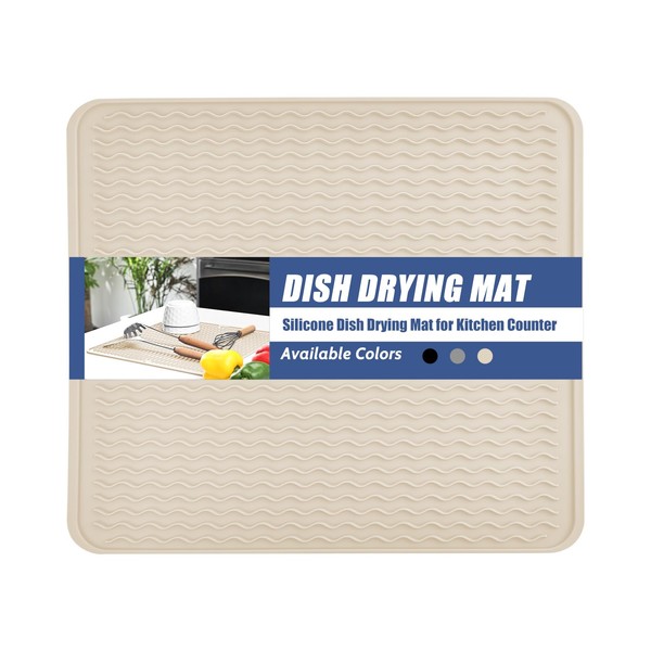 Silicone Dish Drying Mat for Multiple Usage,15.7" x 23.6" Heat-resistant