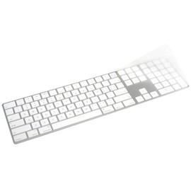 Keyboard Cover Skin for Apple Magic Keyboard with Touch ID and Numeric Keypad (for 24" iMac Magic M1 M3 M4 Chip A2520 & 2022 Mac Studio), Magic Keyboard with Touch ID Keyboard Skin Protector - TPU
