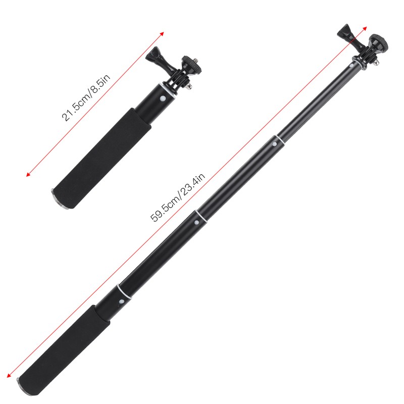 Action Camera Selfie Stretchable Extension Pole for Gopro/DJI OSMO/XiaoYi/SJCAM