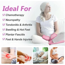 RelaxCoo Cold Therapy Socks & Hand Ice Pack Gloves for Chemotherapy Small