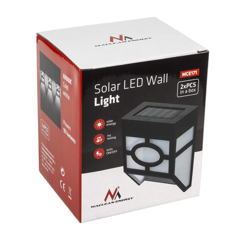 Maclean MCE171 Garden Lamp Solar LED Exterior Lighting (MCE171 -