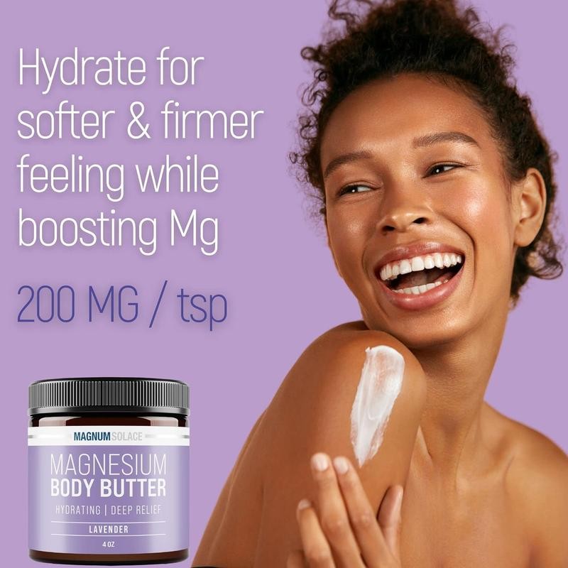 Magnesium Body Butter for Women & Men – Lightly Scented