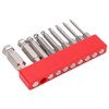 9pcs Hex Screwdriver Bit Set Rustproof S2 Steel Magnetic Ball