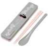 Skater CCS3SAAG Ghibli Chopsticks & Spoon Set, Silver Ion Ag+