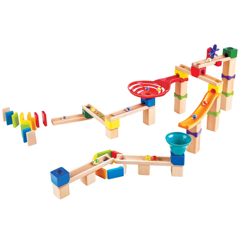 Hape Marble Run Race Track | Wooden DIY Marble Run