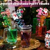 24Pcs Christmas Straws for Birthday Party Favors Supplies Crazy Straws