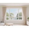 KAMANINA Curtain Holdbacks for Wall, Modern Cap Finials, Warm Gold