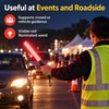 LED Traffic Wand, 21.26 Inch Handheld Lighted Traffic Control Baton,
