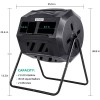 Gobetter Gobetter 45 Gallon Composting Tumblers Rotating Bin Outdoor with