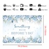 AIBIIN 7x5ft Blue Hydrangea Wedding Shower Backdrop Something Blue Before
