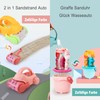 GOLDGE Sandspielzeug Set, 29Pcs Bunte Strandspielzeug Sandspielzeug Set mit Auto