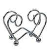 NEW ENTREE UPRIGHT SCROLL NAPKIN HOLDER Serviette Metal CHROME