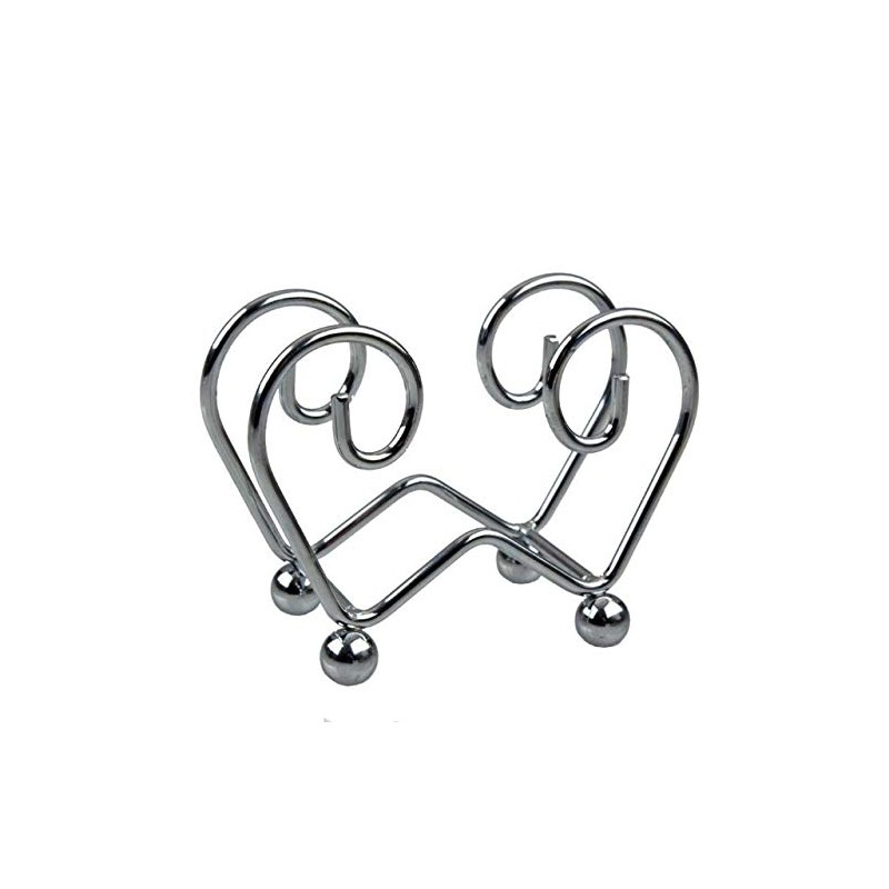 NEW ENTREE UPRIGHT SCROLL NAPKIN HOLDER Serviette Metal CHROME