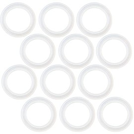 Beduan Tri Clamp silicone Gasket O-ring 1.5 Inch Fits OD 50.5MM Sanitary Pipe Weld Ferrule (Pack of 12)