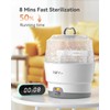 HEYVALUE Bottle Sterilizer, Baby Bottle Sterilizer, Easy One Button Control