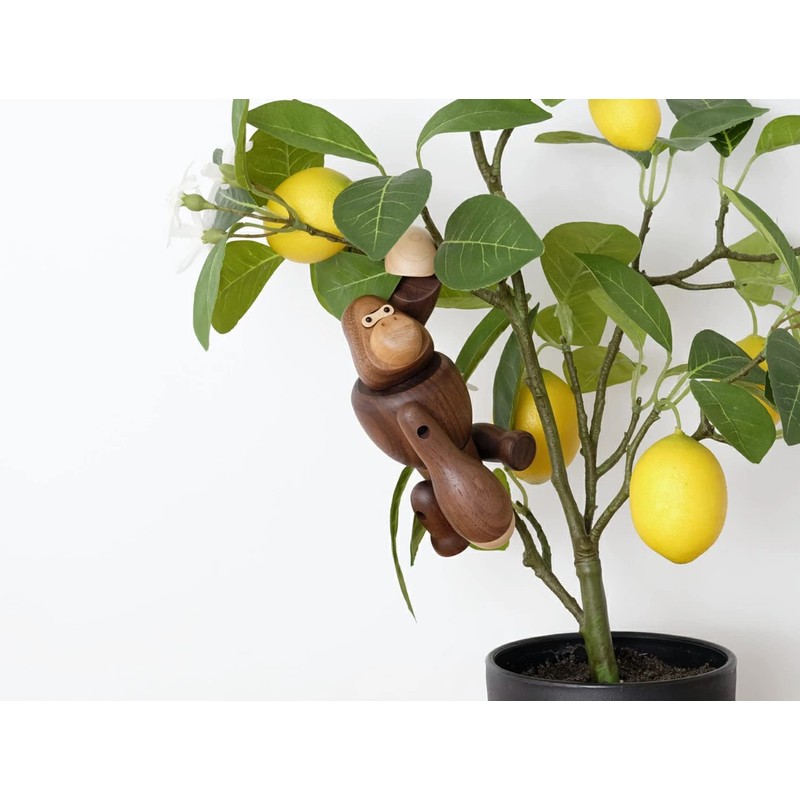 Gorilla Gorilla Figurine, Wood, Animal, Object, Scandinavian Miscellaneous Goods, Interior