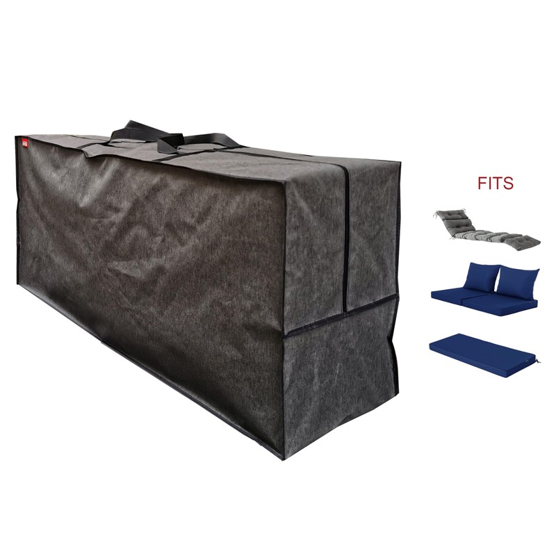 acoveritt Outdoor Rectangular Cushion storage Bag, Protective Zippered Storage Bags