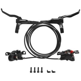 Soulvion OEM BR-BL-MT200 Hydraulic Disc Brake Set for MTB, 2-Piston Dual-Sided Braking Mountain Bike Hydraulic Brakes（Left Front 800mm & Right Rear 1550mm ）