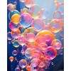 Paint by Number, Whimsical Floating Bubbles, Adult Crafts Adults' Paint-by-Number