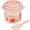 Skater microwave rice cooker rice maker 1 cup with Snoco Hello Kitty Happiness Girl Sanrio 640ml UDG1