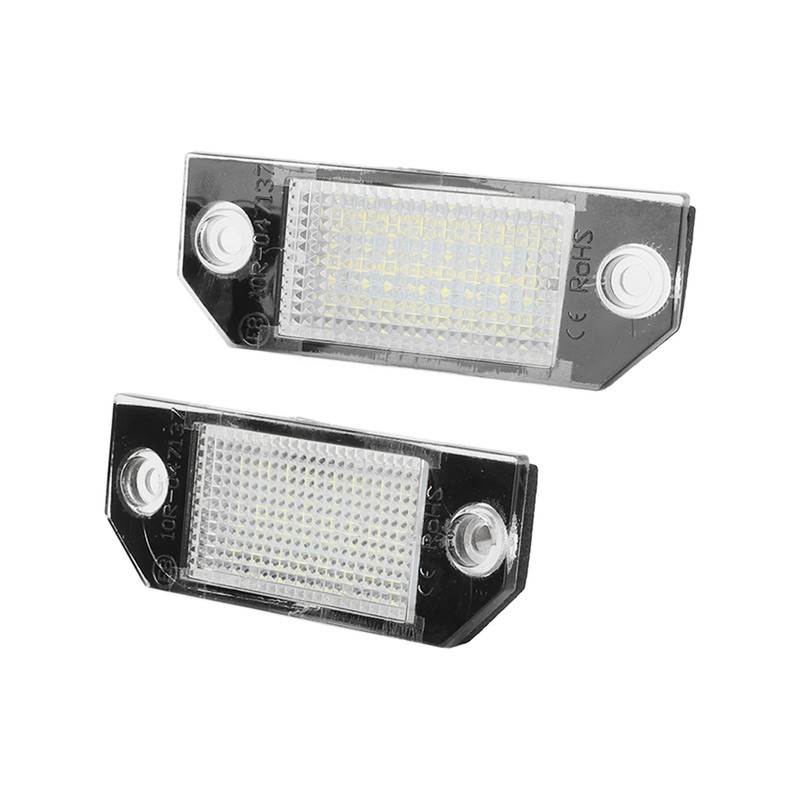 Pair LED Licence Plate Light Anti Rear End Collision Replacement